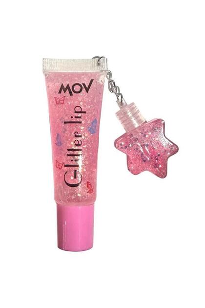 Glitter Key Lip Gloss Pembe