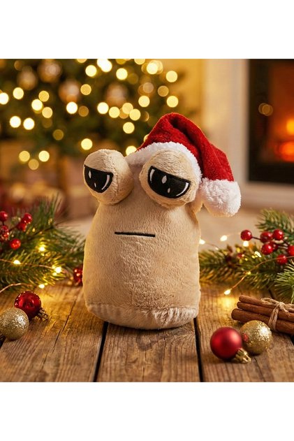Galactic Poe Cute 25cm Plush Toy with New Year's Special Hat: Your Alien Friend