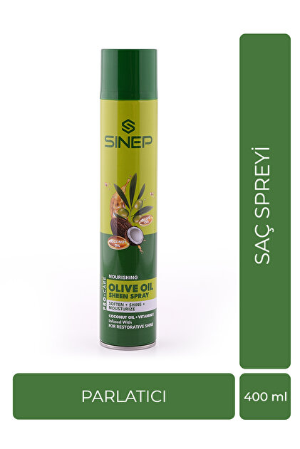 SINEP HAIR OLIVE OIL SHEEN SPRY 400ML