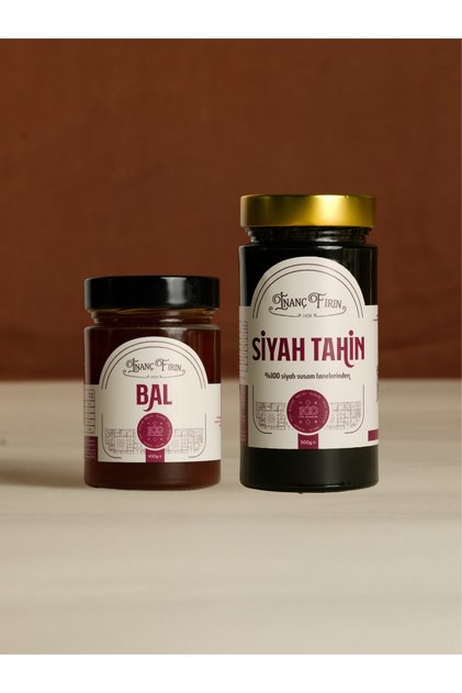 Doğal Bal 450 g + Siyah Tahin 500 g | Katkısız İkili Paket