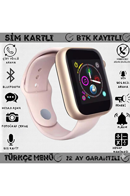 Genel Markalar Z6 Uyumlu Akıllı Telefon Saat Sim Kartli Video Ve