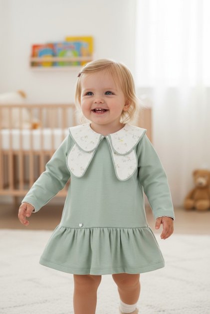 Babydola Penye Bebek Elbise