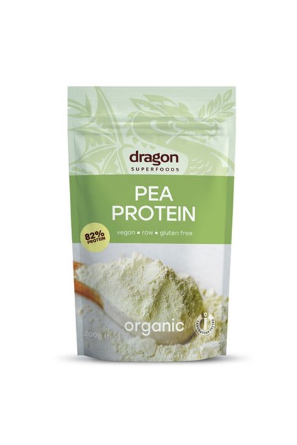 Βιολογική Πρωτεΐνη Μπιζελιού σε Σκόνη 200g (Dragon Superfoods)