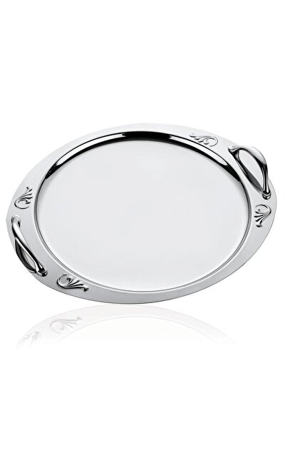 Stainless Steel Tea & Coffee Serving Tray with Handles – 30 Cm, Stylish and Long-Lasting