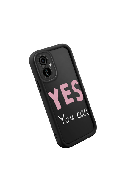 Tecno Camon 19 Neo Compatible Black Silicone Fun Patterned Shock Absorbing Phone Case