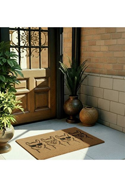 Cool Llamas Patterned Digital Print Doormat