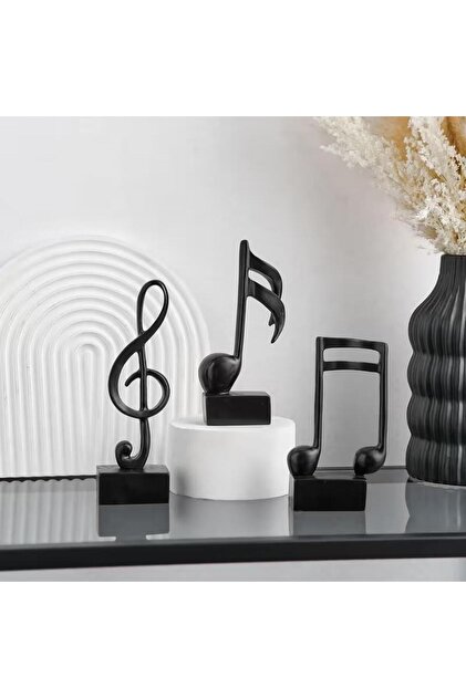Ev Dekor Üçlü Set Dekoratif Sanat Nota El Sanatları Oturma Odası Masa Süsleri