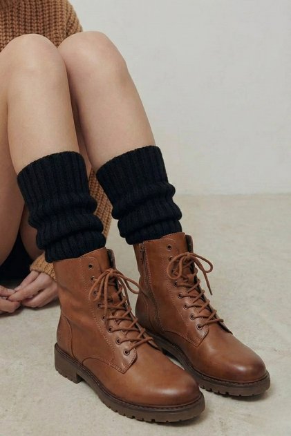 Premium Kışlık Kalın Örgü Triko Tozluk Çorap %100 Akrilik Leg Warmer Ayak Isıtıcı