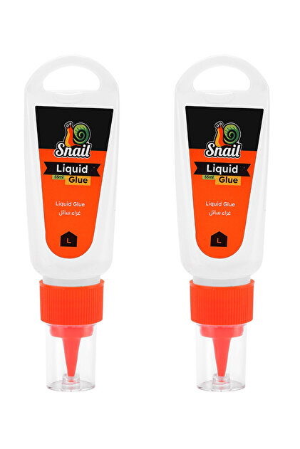 Snail Clear Liquid Glue 2pcs 55ml - Quick Dry Transparent Adhesive Set