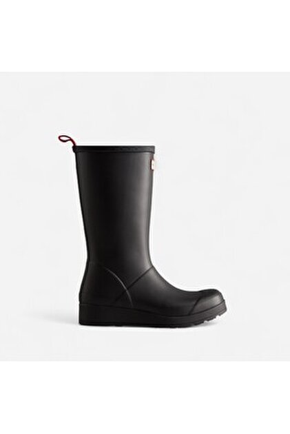 Hunter Originals Wellington Kadın Siyah Uzun Bot Black/Bolt Brown
