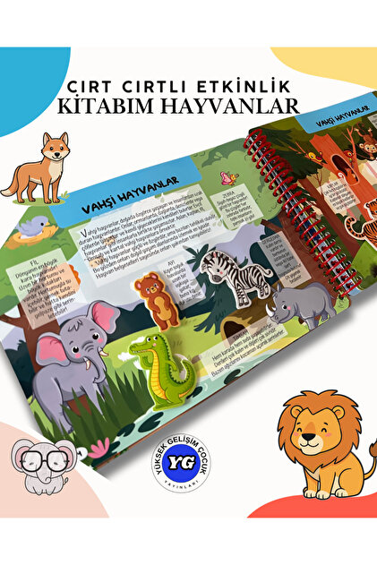 CTP creative learning book 28冊+cd3枚 Burhan Yayınları Hayvanlar – Cırt Cırtlı Etkinlik Kitabım - Fiyatı