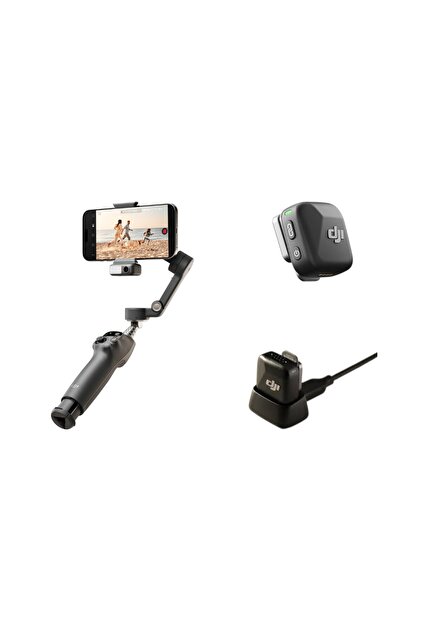 DJI Osmo Mobile 7P + Mic Mini Transmitter - Profesyonel Mobil