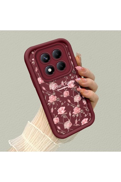 Xiaomi Redmi Note 14 Pro Plus+ 5g Compatible Flowers Anti-Drop Silicone Phone Case