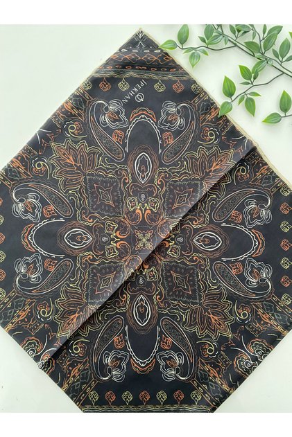 Zen Pattern Thin Cotton Scarf