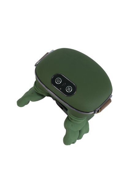 Smart Electric Neck Massager with Heat and Soft Food-Grade Silicone Massage Heads