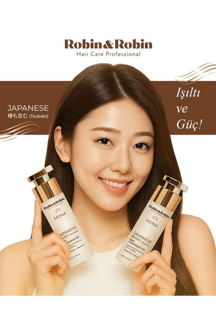 MONA Japon Tsubaki Yağı ve Argan içeren Saç Bakım Yağı