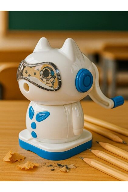 Mikro DS-111 Masa Üstü Kalemtraş ROBODOG – Mavi | Sessiz ve
