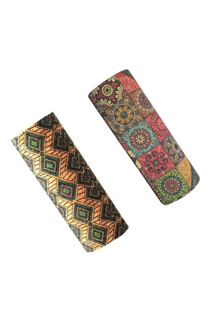 Set 2 Tocuri ochelari de soare si vedere, material pluta/metal, inchidere magnet, protectie lentila