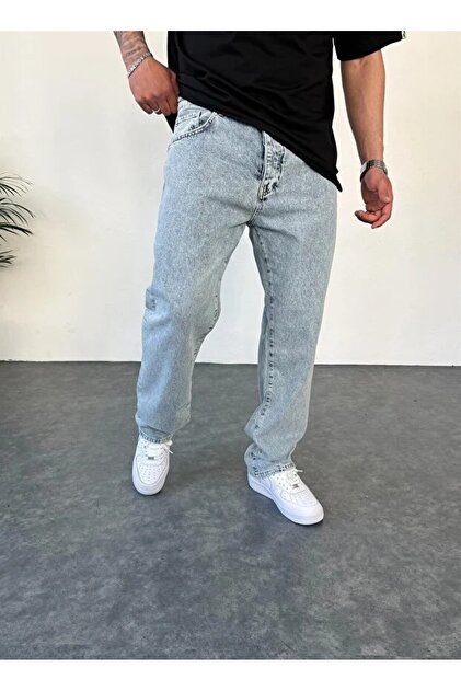 Erkek Baggy Rahat Kalıp Salaş Yıkamalı Pantolon MBG