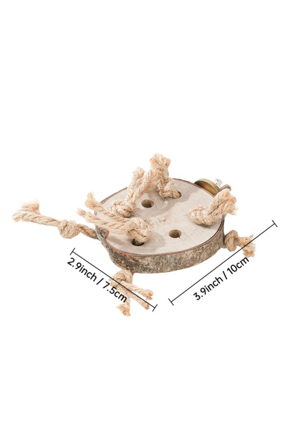 A Bird Chew Toys Natural Wood Toys Chewing Toys Bird Perch Stand Budgie Cage Accessories for Small .