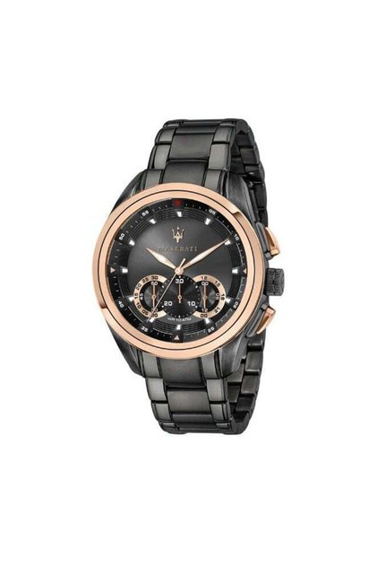 Men's Traguardo 45 mm Black IP Stainless Steel Chronograph R8873612016