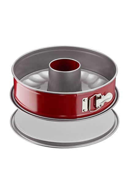 Baking Mold | Delibake Savarin Springform Pan 25cm | Non-Stick | Easy Release | Red J1642614