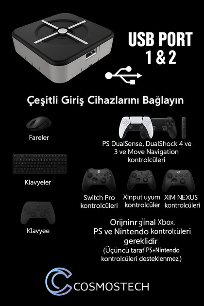 cosmostech Xim Matrix Klavye Mouse Çevirici Adaptör Mouse Keyboard