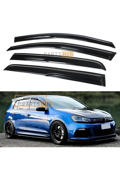 VW GOLF 6 MK6 2009-2012 SİYAH 4.LÜ MUGEN CAM RÜZGARLIGI