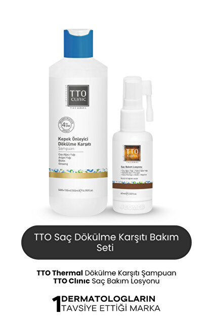 TTO Thermal Saç Dökülme Karşıtı Set – Dökülme Önleyici & Besleyici