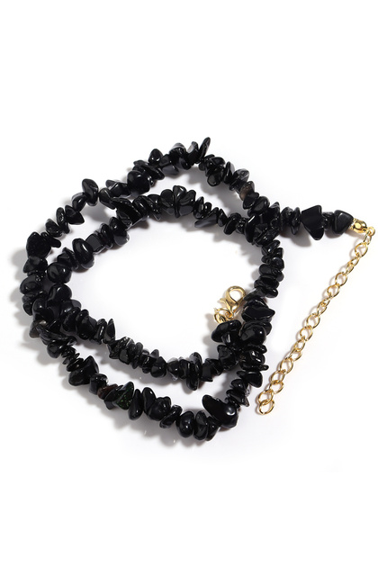43cm Style 15 Natural Blue Stone Choker Necklace Irregular Healing Gravel Aquamarines Crystal Quartz