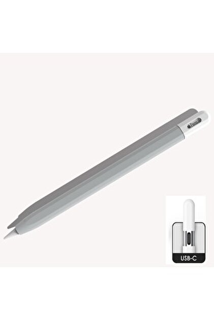 UnDePlus Apple Pencil USB-C için Uyumlu Koruyucu Esnek Silikon
