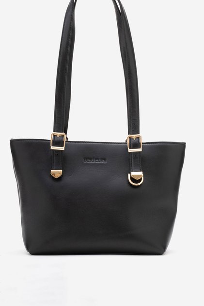 Camila Women's Real Leather Shoulder Bag Black