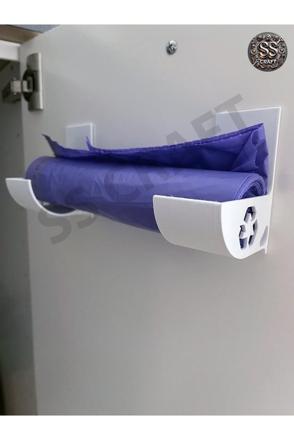 In-Cabinet Roll Holder, Garbage Bag Oil-Proof Paper, Aluminum Foil, Oven Bag