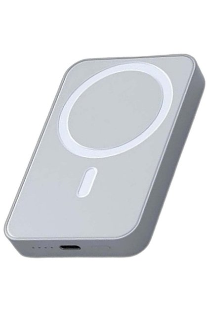 Ασύρματη Εξωτερική Μπαταρία MagSafe MS1 Pro 5000 mAh, 20W, Για iPhone και Android, Μαγνητική, Λευκή