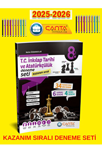 Çanta Yayınları Çanta 8. Sınıf T.C. İnkılap Tarihi ve Atatürkçülük
