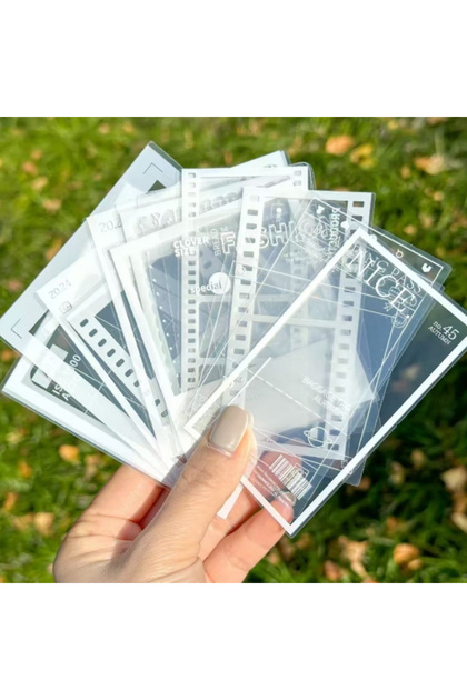 Clear 20PCS Transparent Self-adhesive Paper DIY Handicrafts - Suitable for Decorating Scrapbooks and