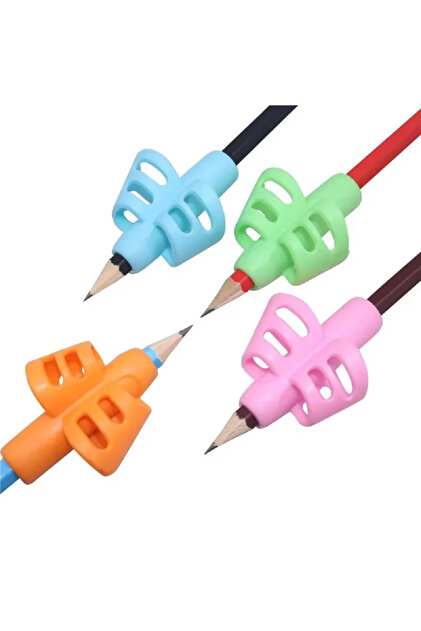 4PC-Mix 4/6-Piece Silicone Pen Holder For Children, Perfect For Correcting Handwriting Posture And H