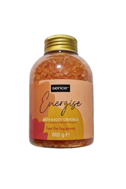 Sare de baie Energise, portocală și florală, 600g