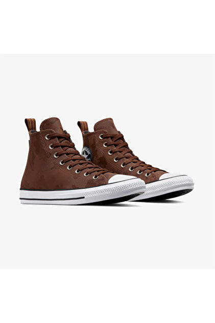 CONVERSE ALL STAR/コンバース★本革/ハイ/ミドルカット/レザースニーカー【26.5/US8/brown/茶】boots/sneakers/Shoes/trainers◆bJ-133 Converse Chuck Taylor All Star Unisex Kahverengi Deri Sneaker