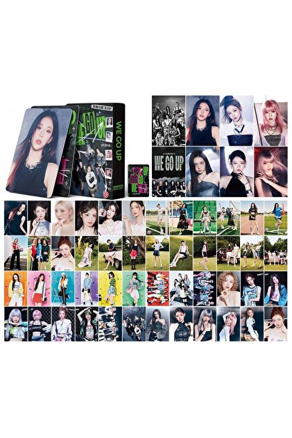 Kpop Dünyasi BABYMONSTER '' We Go Up '' Çift Yön Baskılı Lomo Card