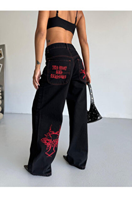 現行EVISULot.2038 W31×L30 レッド大黒ビッグカモメbaggy EVISU Lot