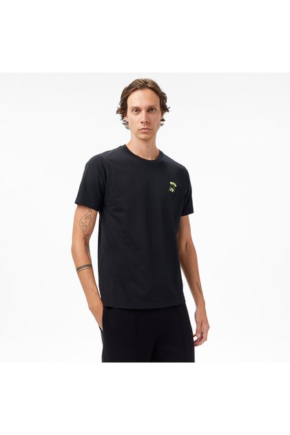 Baskılı Erkek Siyah T-Shirt