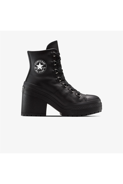 Converse Chuck 70 De Luxe Heel Leather High Top Kadın Siyah