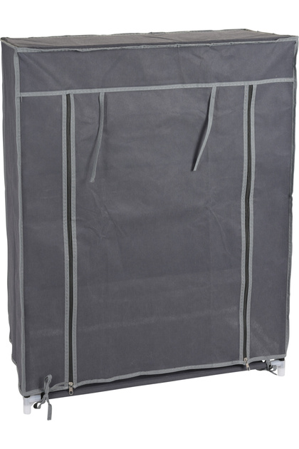 Dulap cu 3 rafturi, poliester, 60x30x80 cm, gri