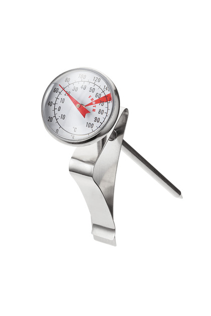 Termometru de bucătărie pentru lapte, oțel inoxidabil, 13,5 cm, -10°C până la 100°C, argintiu