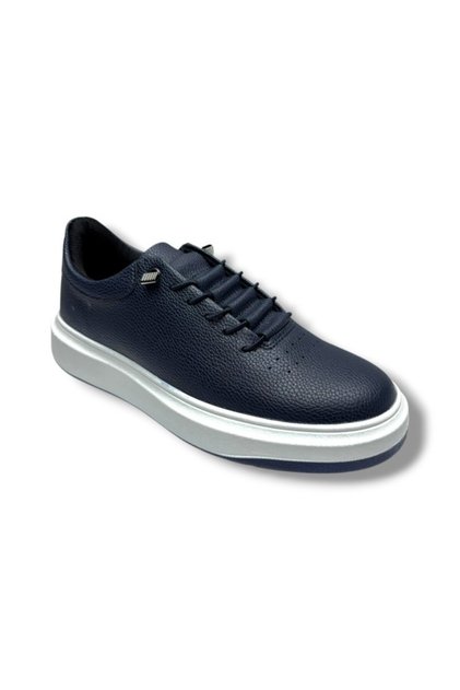 404-26 Leather Anatomical Men's Sneaker Navy Blue White