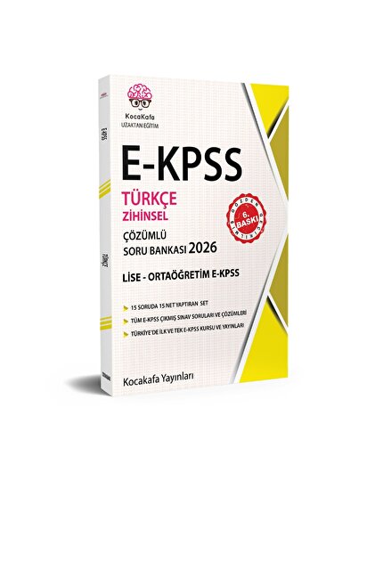 Kocakafa Yayınları EKPSS Zihinsel Lise Çözümlü Soru Bankası 5'li