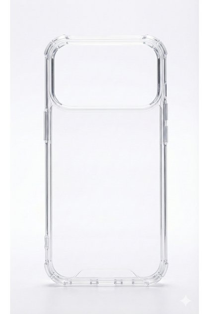 iPhone 17 Pro Max Protected Case Transparent Back Hard Sides Soft Anti-Shock Cover