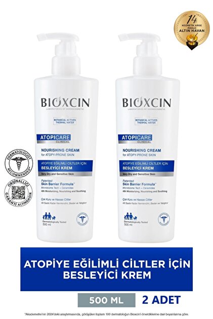 Atopicare Clinical Atopiye Eğilimli Ciltler Için Besleyici Krem 2x500 ml - Seramid Microbiome Tech
