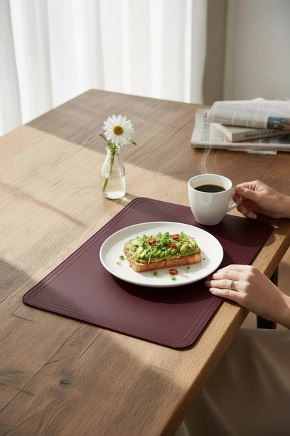 Leather Tableware Presentation Plate Coaster Supla American Service
